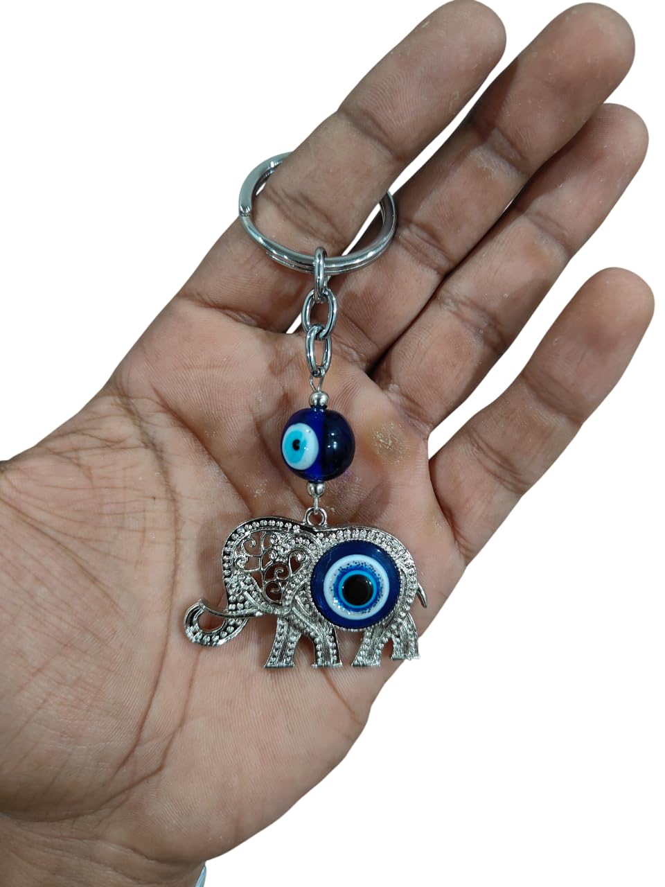 Unyks Star Evil Eye Keychain for Car, Bike & Home | Premium Blue Nazar Protection Charm | Anti-Rust Metal Key Ring for Men & Women | Stylish Key Holder Gift for Good Luck & Positivit - Image 2