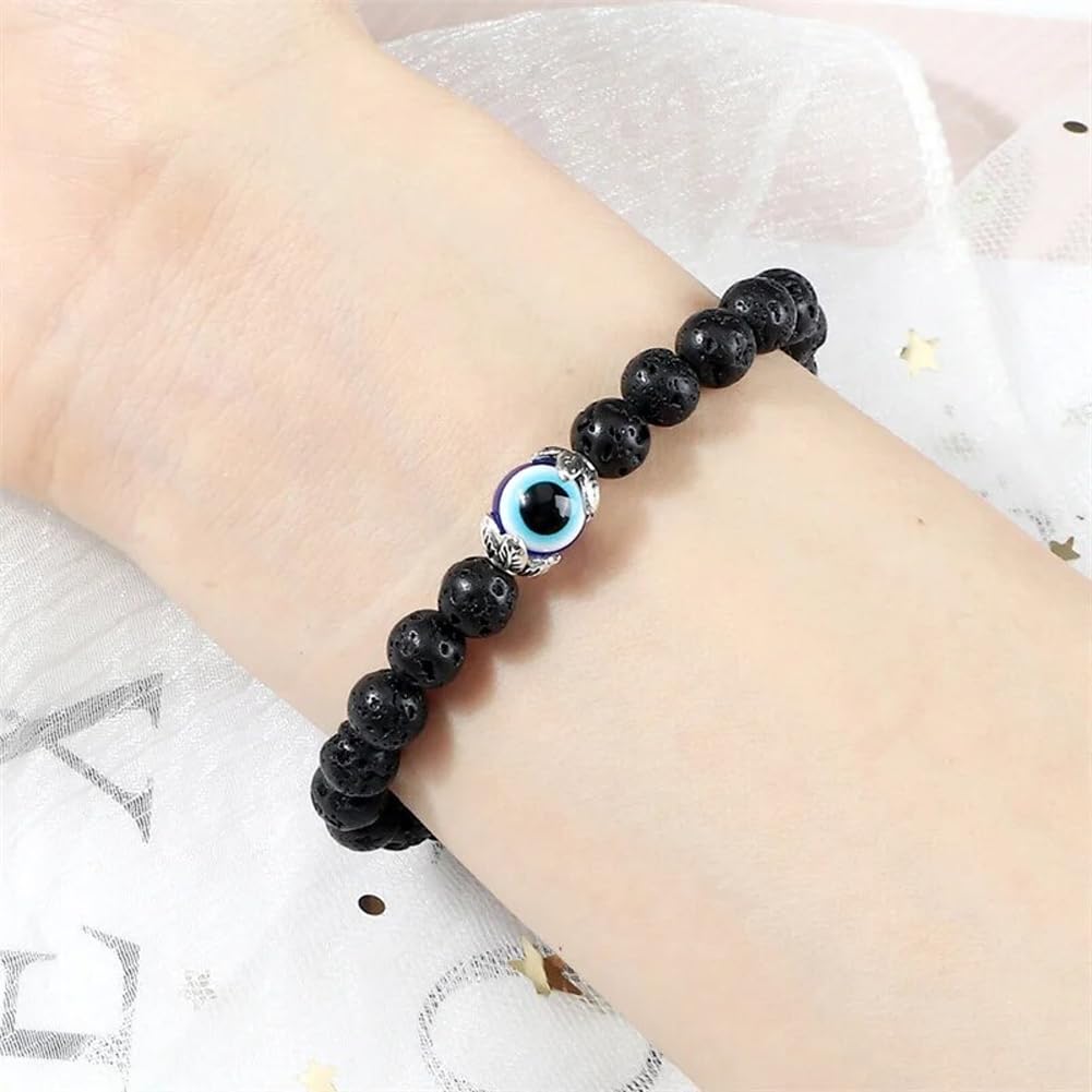 Shining Diva Fashion Evil Eye Stone Unisex Bracelet for Women Girls Men Boys (15811b) - Image 6