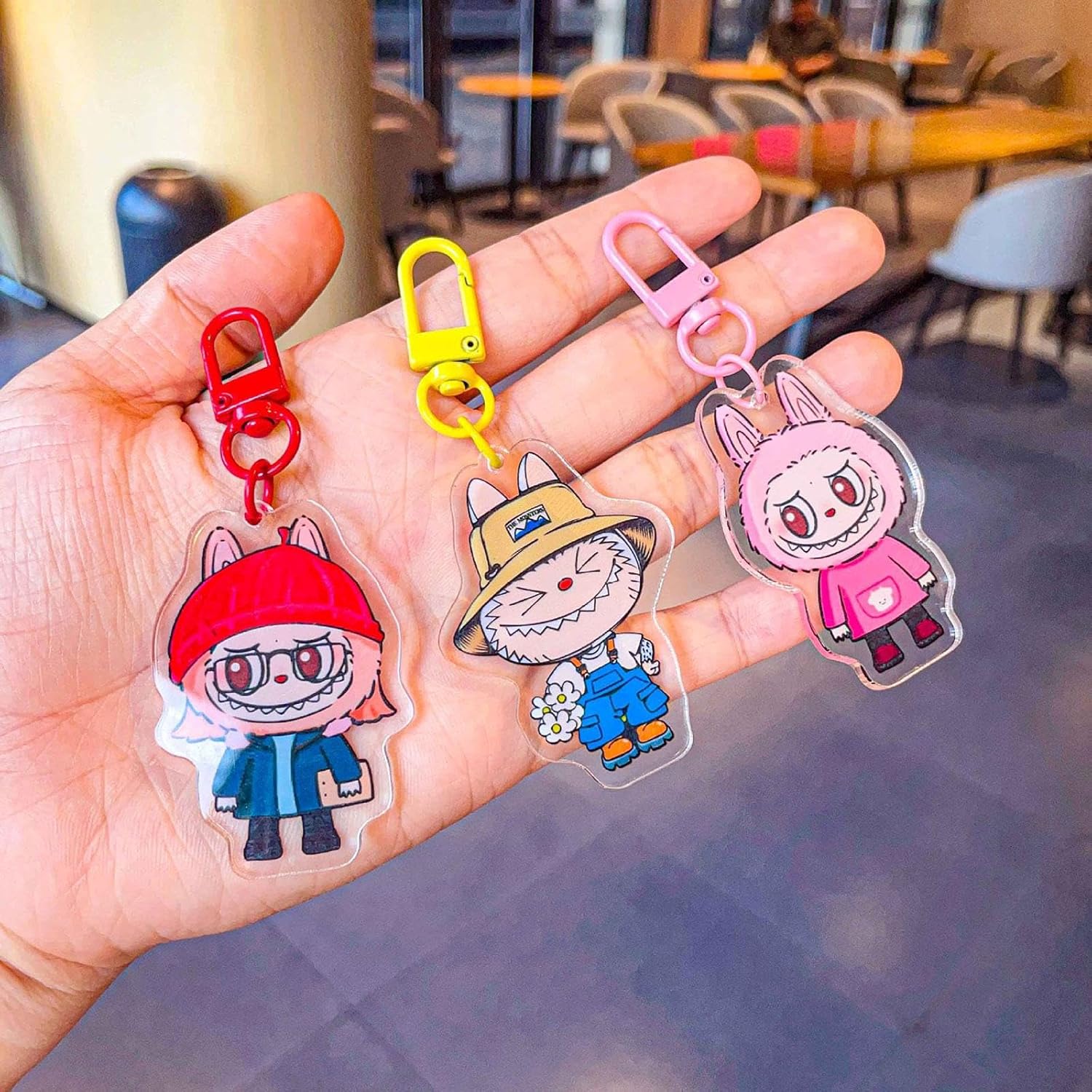 MERISHOPP® Cartoon Keychain Key Holder Funny Hanging Ornament for Backpack Wallet Decor Style A|Clothing, Shoes & Accessories | Womens Accessories | Key Chains, Rings & Finders - Image 8