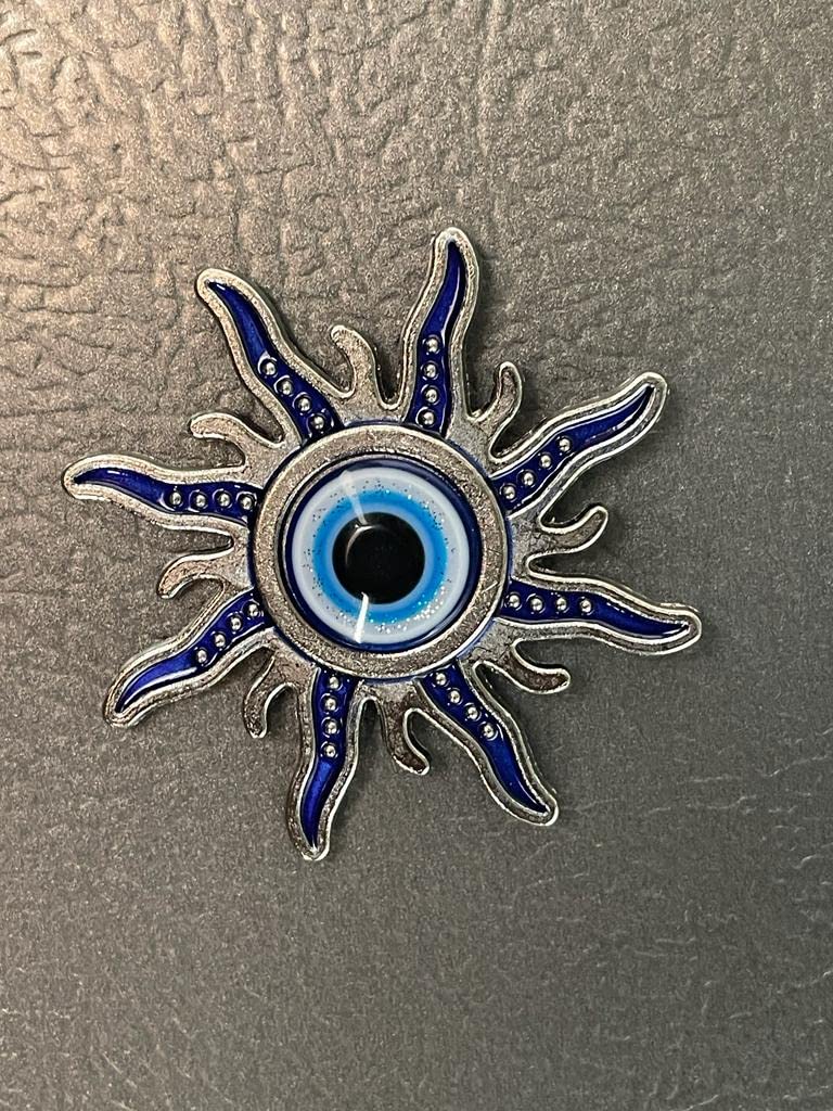 BLUE BEADS Home & Decor Magnets Evil Eye Sun Fridge Magnet Refrigerator Sticker - Sign of Good Luck & Protection Unique Trending Items Home and Office Decorative Things & Car Accessories - Image 7