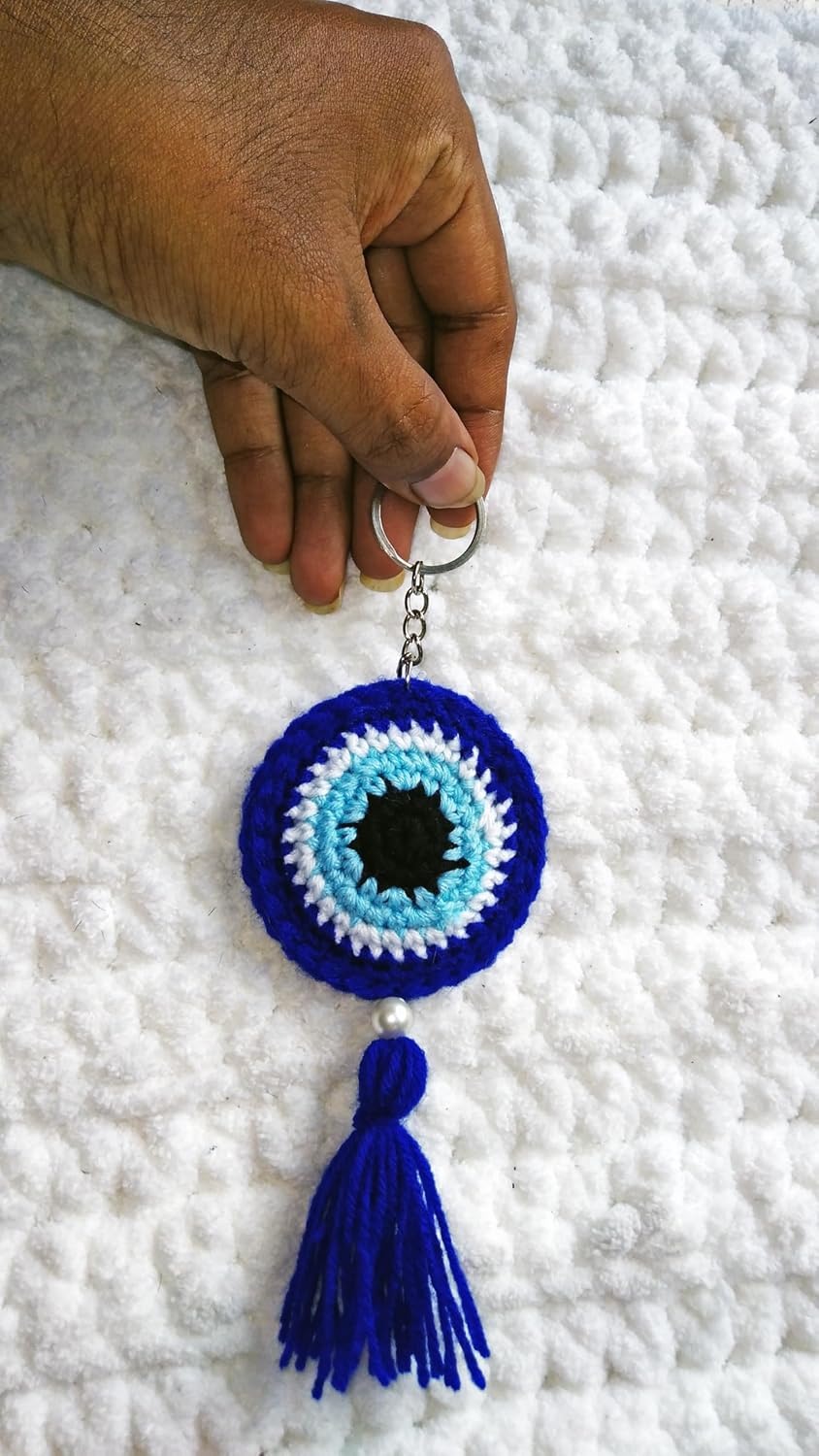 SKAISTA Crochet Keychain Handmade Flower Hand Knitted Keychains Keyrings Charm Gift Accessories - Image 3
