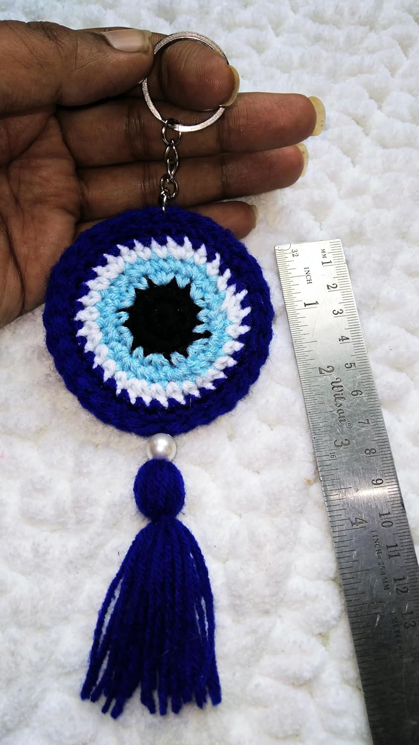 SKAISTA Crochet Keychain Handmade Flower Hand Knitted Keychains Keyrings Charm Gift Accessories - Image 6