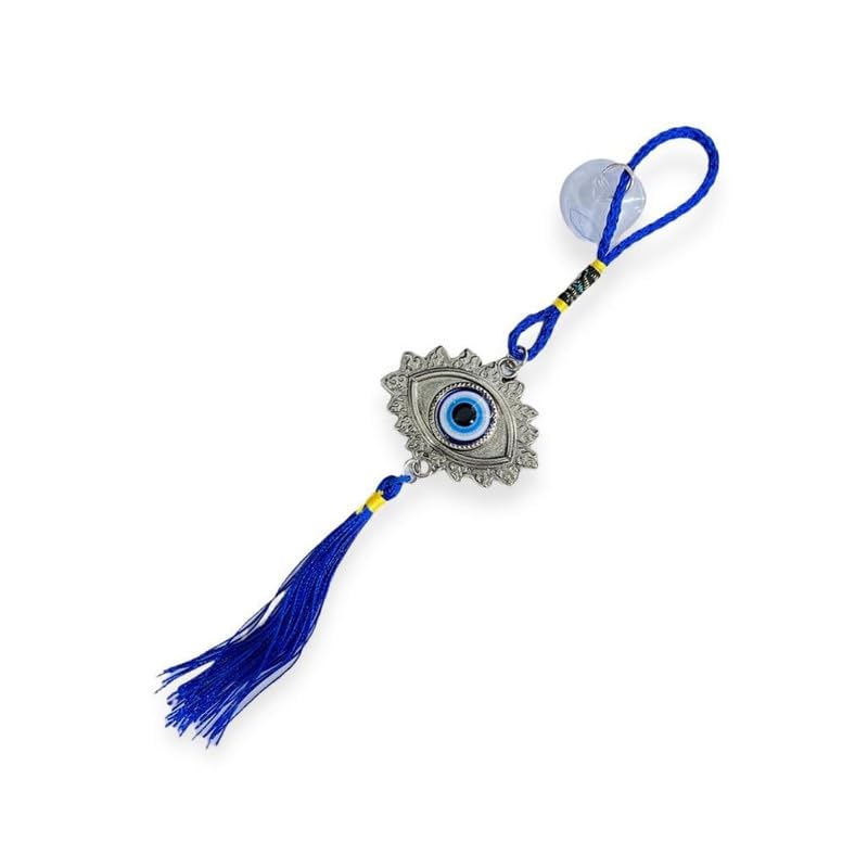 Evil Eye Hanging for Home Entrance One Eye Shape Evil Eye Feng Shui Pendant Ornament Amulet for Wall & Door Hanging Car Dashboard Turkish Nazarbattu Good Luck and Prosperity - Image 3