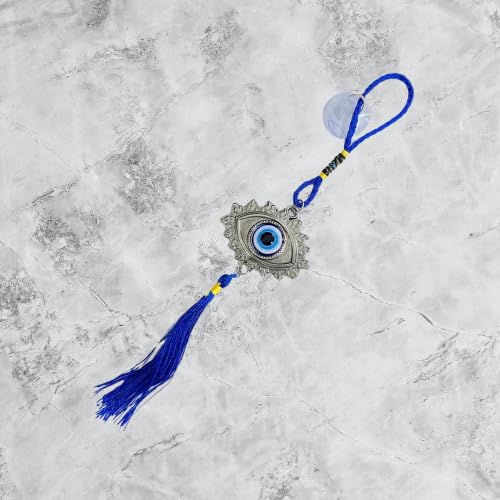 Evil Eye Hanging for Home Entrance One Eye Shape Evil Eye Feng Shui Pendant Ornament Amulet for Wall & Door Hanging Car Dashboard Turkish Nazarbattu Good Luck and Prosperity - Image 4