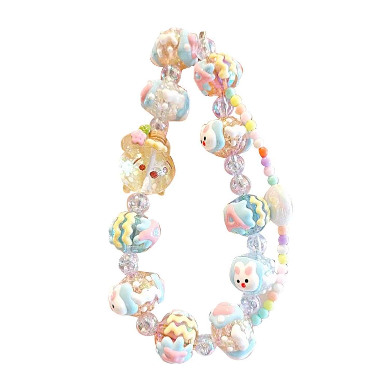 Club Bollywood® 6xKey Ring Bangle Chain House Car Keys Ring Holder Beaded Key Ring Bracelet Blue|Clothing, Shoes & Accessories | Womens Accessories | Key Chains, Rings & Finders - Image 4
