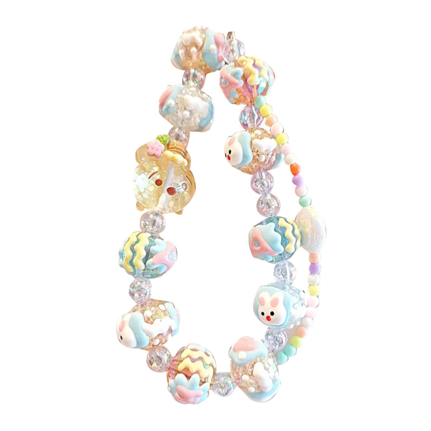 Club Bollywood® 6xKey Ring Bangle Chain House Car Keys Ring Holder Beaded Key Ring Bracelet Blue|Clothing, Shoes & Accessories | Womens Accessories | Key Chains, Rings & Finders - Image 6