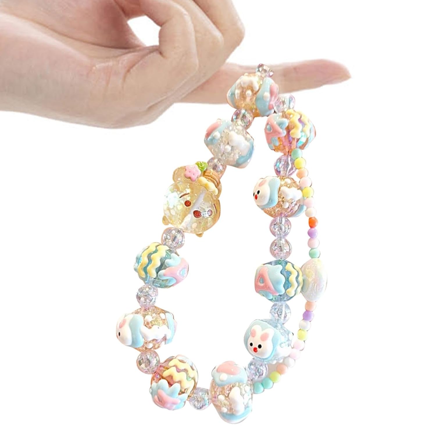 Club Bollywood® 6xKey Ring Bangle Chain House Car Keys Ring Holder Beaded Key Ring Bracelet Blue|Clothing, Shoes & Accessories | Womens Accessories | Key Chains, Rings & Finders - Image 7