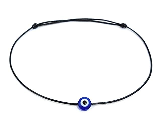 SUSVIJ Black Thread Evil Eye Anklet for Women Girls Handmade Adjustable Nazar Protection Bracelet Lightweight Black Thread Payal Trendy Foot Jewelry Gift for Style Pack of 1 - Image 2