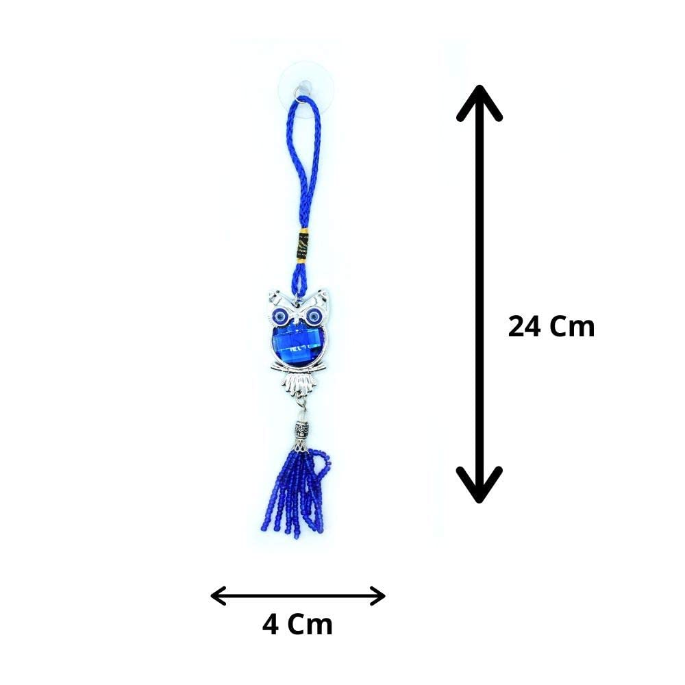 Revashree Craft World Turkish Blue Evil Eye Protective Wall Hanging Decor Amulet Ornament for Home Office - Image 3