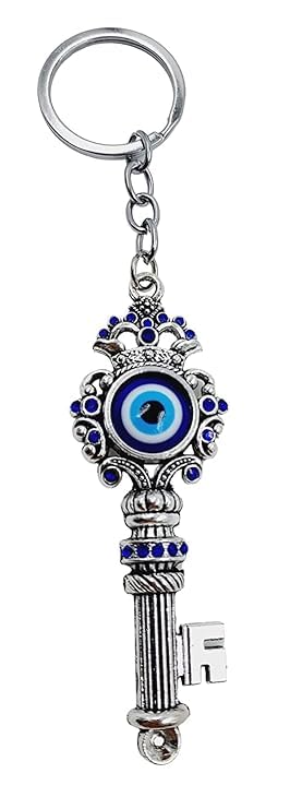 Decorat-In Evil Eye Keychain Key Ring for Women Men Car Good Luck Lucky Charm Protection For Car Bike Bags - Image 2
