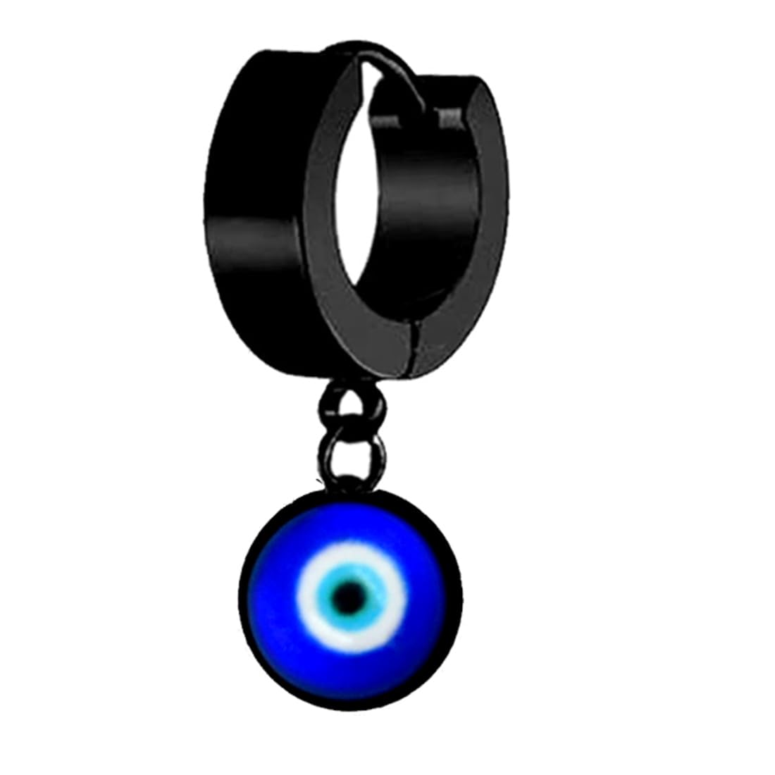 AFH Religious Protective Evil Eye Hoops Danglers Bali Hoop Earring For Men Women Boys Girls - Image 2
