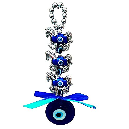 Ripe India Nazar Suraksha Turkish Evil Eye Talisman Door Wall Car Hanging Amulet (Blue Eyes) - Image 4