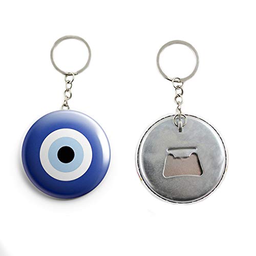 AVI 58mm Regular Size Metal Keychain Blue Fortunate Evil Eye Symbol R7002195 - Image 2