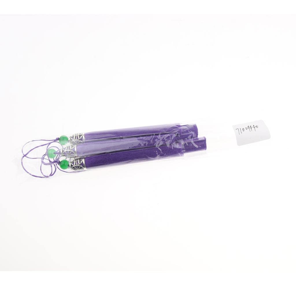 CLUB BOLLYWOOD®5pcs 18cm Chunky Tassels Handmade Silky Floss Bookmark Tassels Purple|Clothing, Shoes & Accessories | Womens Handbags & Bags | Handbag Accessories|5 Pieces Tels Pendant - Image 2