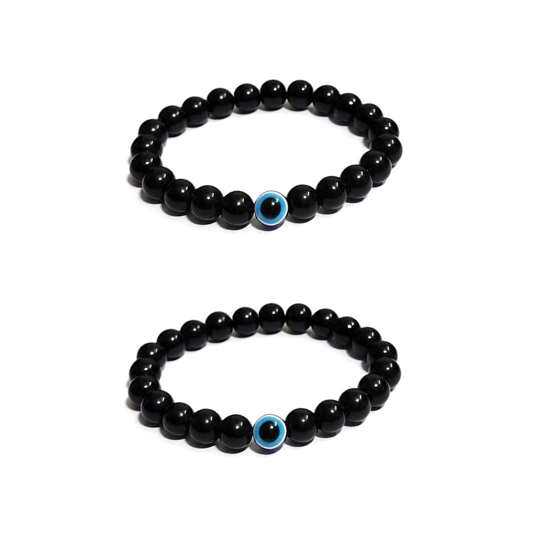 ARTIFICIAL TREE Handmade Nazariya Evil Eye Charms Stone Bracelet Stretchable Adjustable| Nazar Battu | for Women, Men, Girls & Boys 4 Piece(AT GIRLS BRCT 050) - Image 3