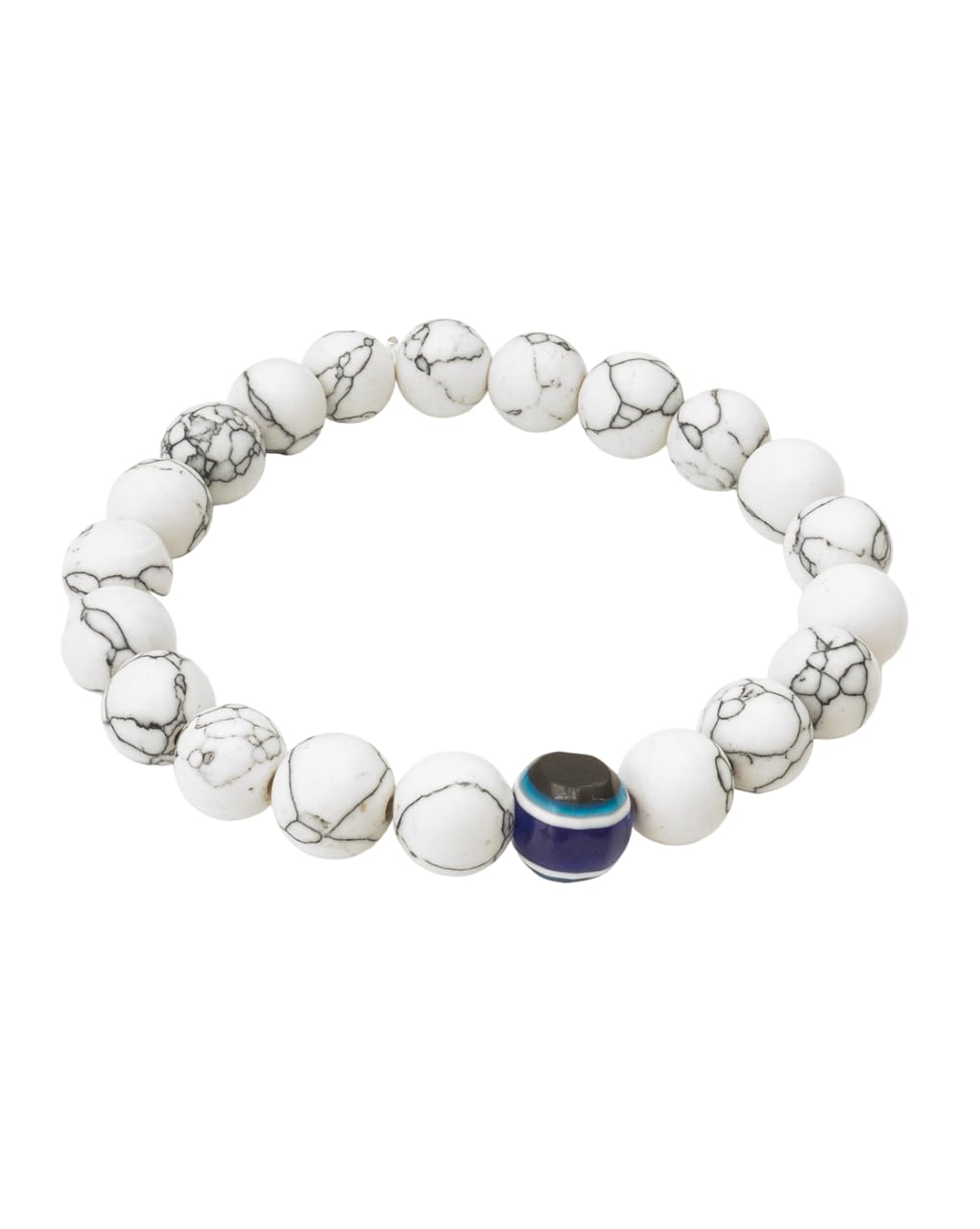 Aadita Marble Beads Multicolor Adjustable Evil Eye Bracelet (Single) - Image 2