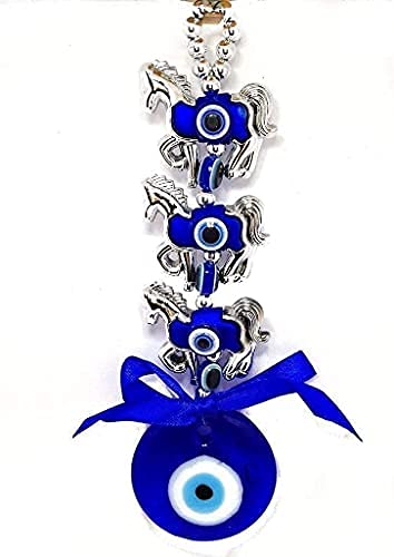 Ripe India Nazar Suraksha Turkish Evil Eye Talisman Door Wall Car Hanging Amulet (Blue Eyes) - Image 6