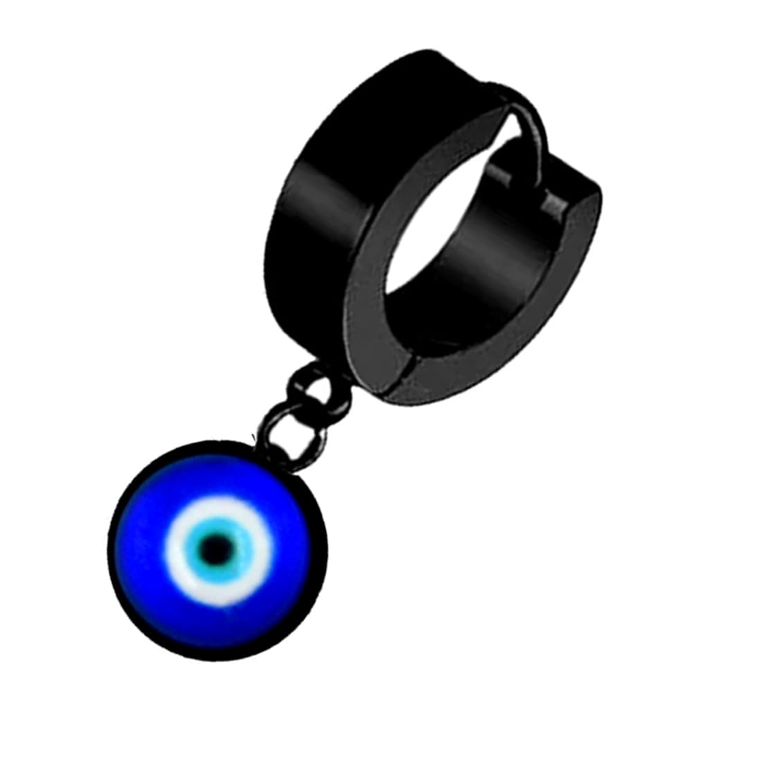 AFH Religious Protective Evil Eye Hoops Danglers Bali Hoop Earring For Men Women Boys Girls - Image 3