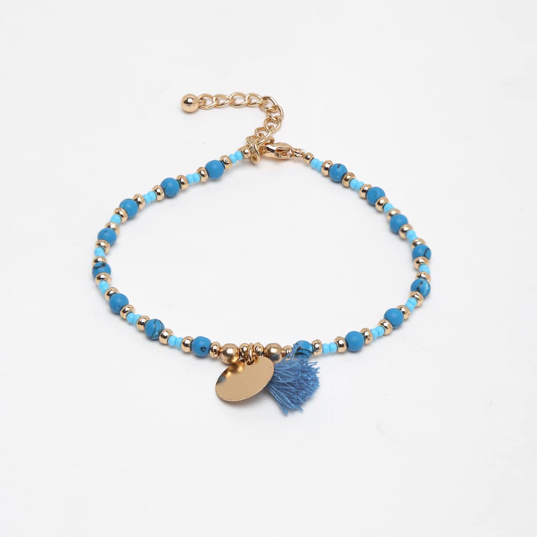 Evil eye metal chain charm baracelet set - Image 5