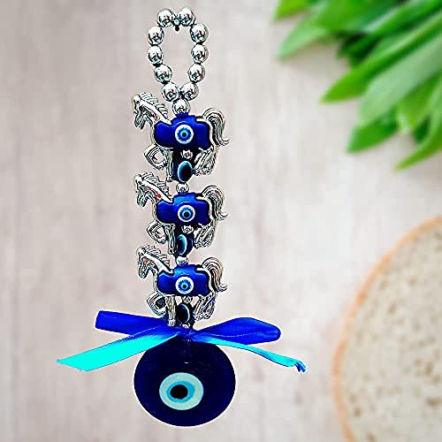Ripe India Nazar Suraksha Turkish Evil Eye Talisman Door Wall Car Hanging Amulet (Blue Eyes) - Image 3