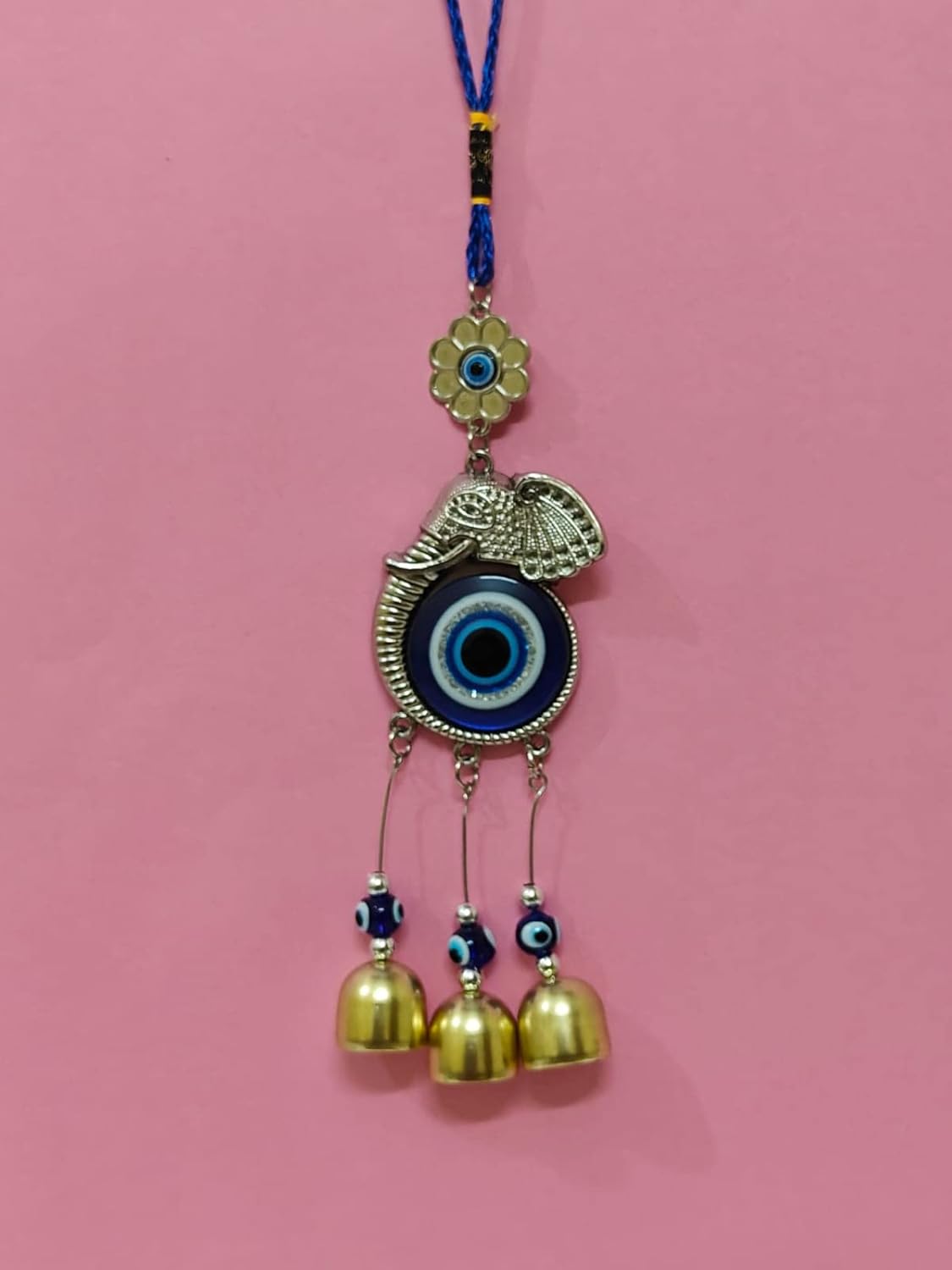 SRDH Evil Eye Elephant Hanging for Home Décor, Outdoor Indoor & Office Hanging for Good Luck with Prosperity - Image 4