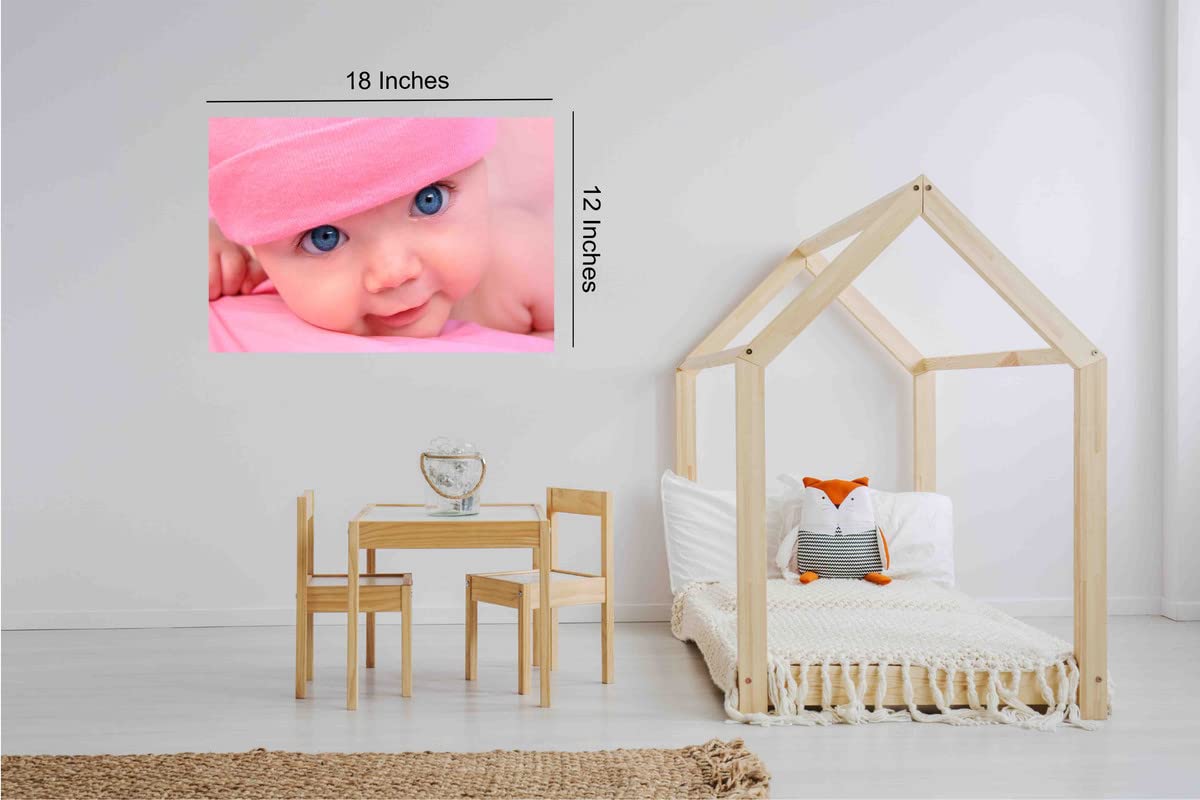 Print Hubz Blue Eyes Cute Baby Wall Poster|Wall Decor|Decorative Baby Poster|1 Pc - Image 4