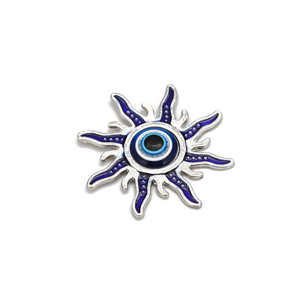 BLUE BEADS Home & Decor Magnets Evil Eye Sun Fridge Magnet Refrigerator Sticker - Sign of Good Luck & Protection Unique Trending Items Home and Office Decorative Things & Car Accessories - Image 2