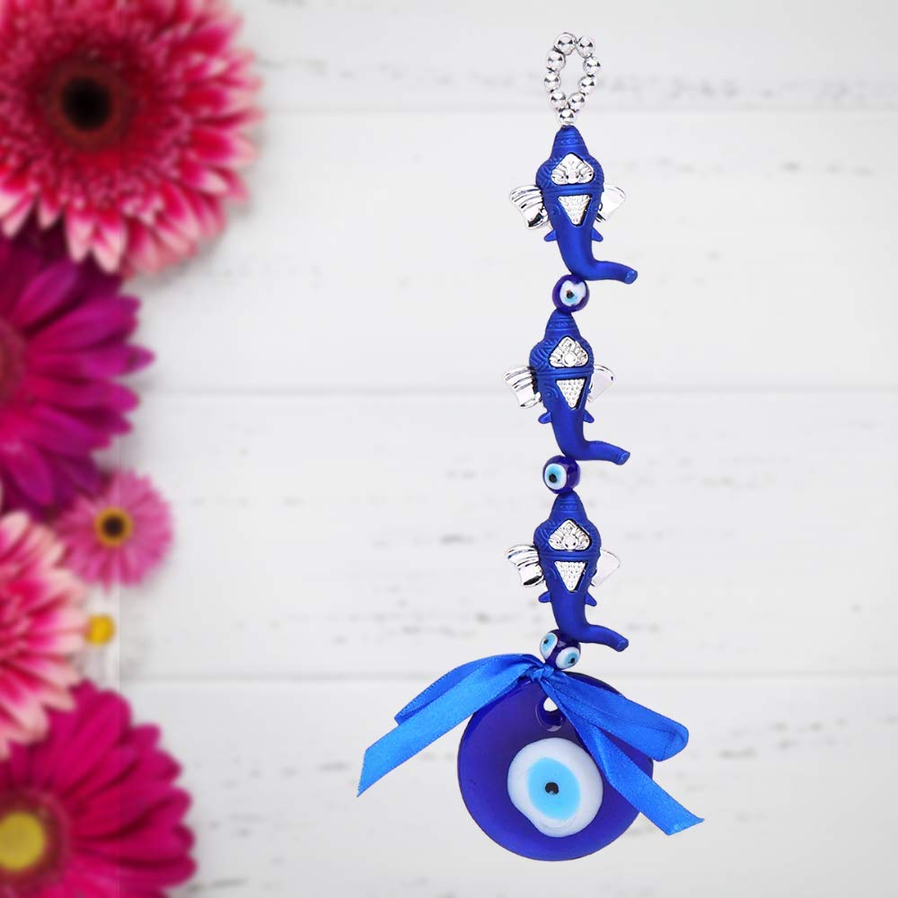 GJ Feng Shui Ganesh Evil Eye Ganesha Protection for Car and Door Hanging - Image 5