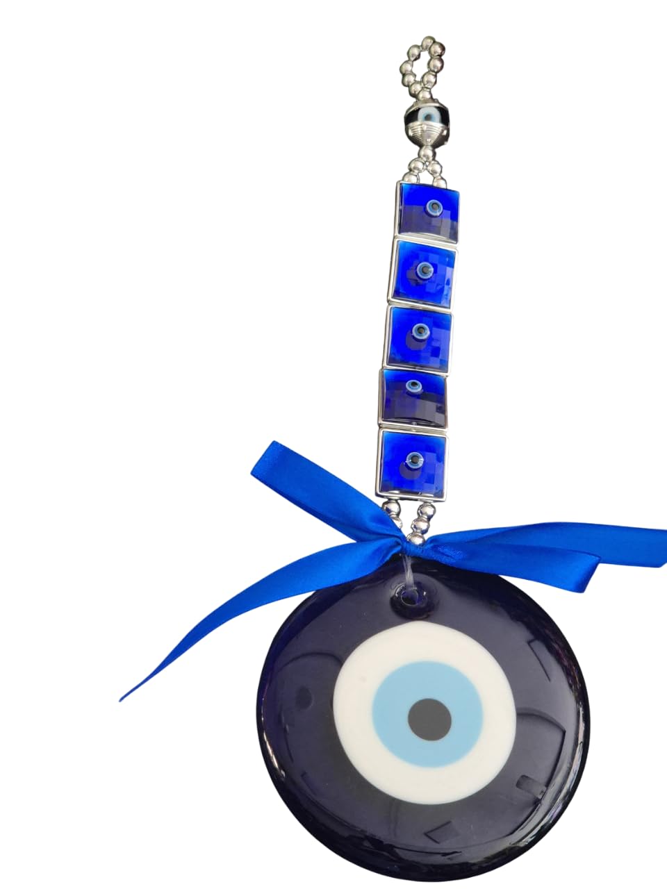DT DECTONE Evil Eye Hanging for Home & Office | Turkish Evil Eye for Good Luck & Prosperity,Main Door Entrance Nazar battu Hanging, Good Luck Charm and Prosperity 12.7 cm - Image 9