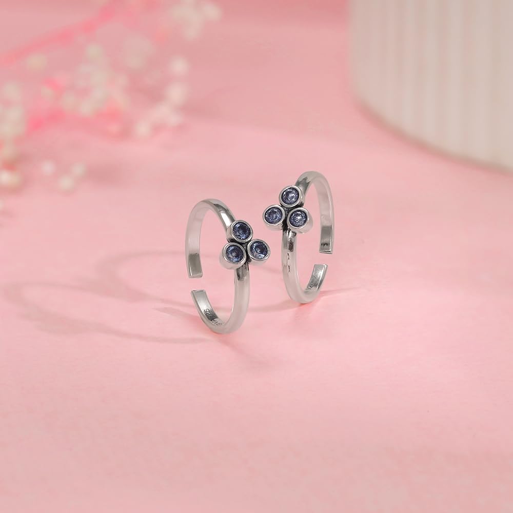 GIVA 925 Oxidised Silver Dhriti Toe Rings| Toe Rings for Women and Girls | With Certificate of Authenticity and 925 Stamp | 6 Month Warranty - Image 6
