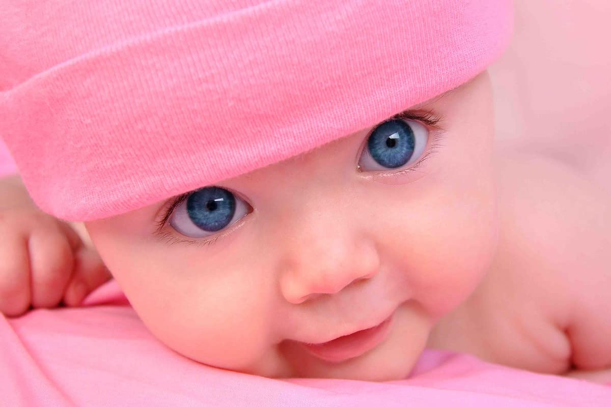 Print Hubz Blue Eyes Cute Baby Wall Poster|Wall Decor|Decorative Baby Poster|1 Pc - Image 2