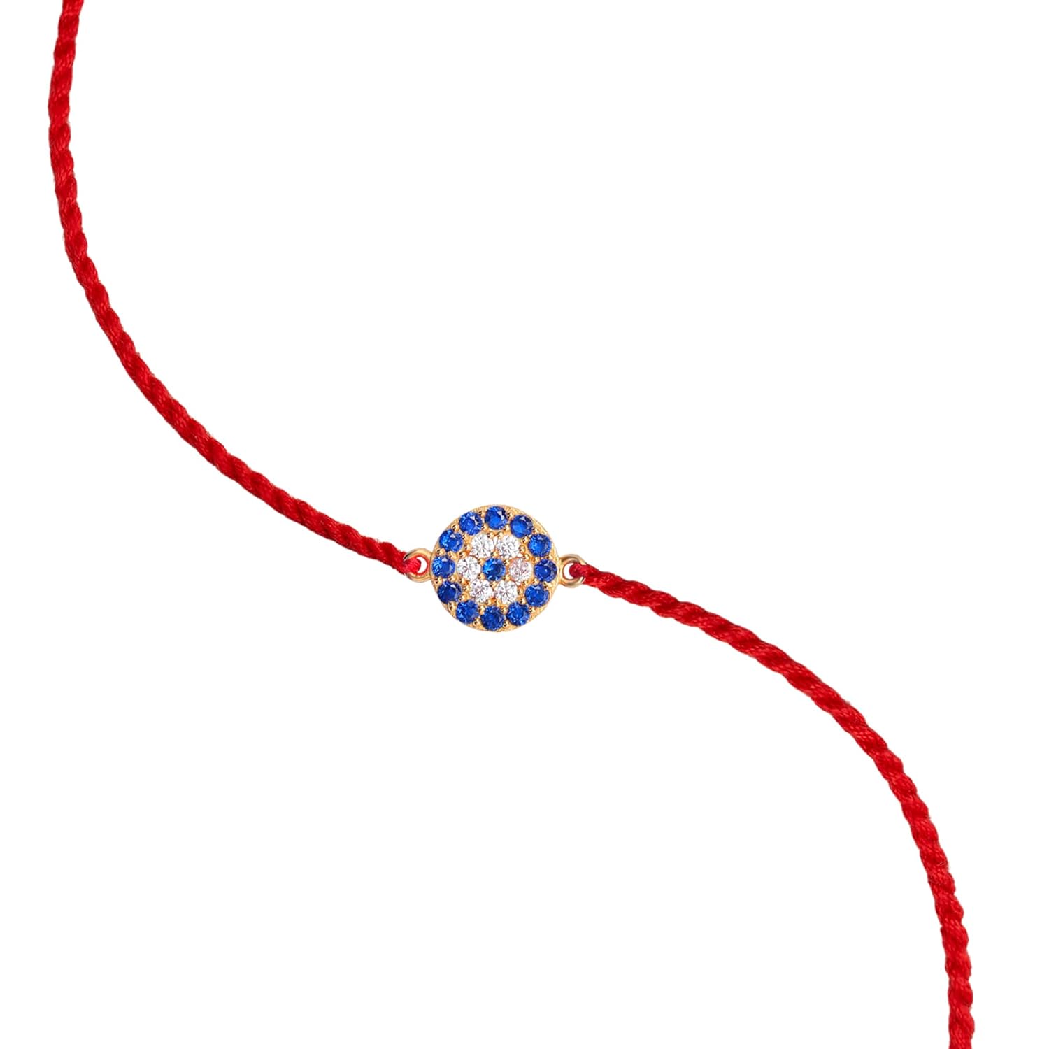 ZAVYA 925 Sterling Silver Evil eye Cubic Zirconia Anti Tarnish Gold Plating Mens Rakhi - Image 6