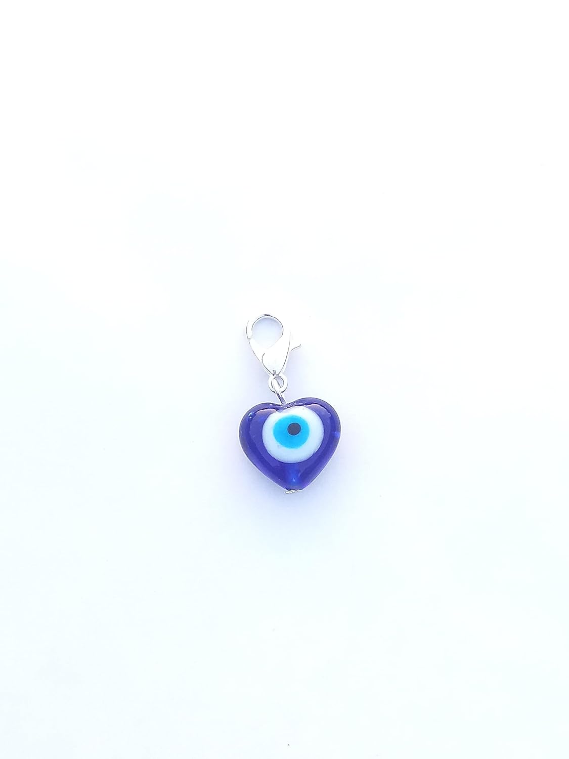 Evil Eye Charm, Bag Charm, Purse Charm, Key Charm, Eye Keyring, Buggy Charm, Stroller Charm, Protection, Nazar boncuk, Dog tag, (Blue) - Image 5
