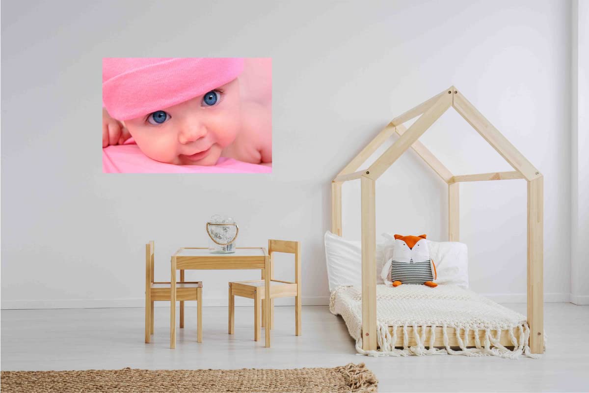 Print Hubz Blue Eyes Cute Baby Wall Poster|Wall Decor|Decorative Baby Poster|1 Pc - Image 3