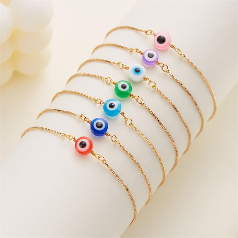 Shining Diva Fashion Latest Stylish Turkish Evil Eye Charm Bracelet for Women Men Girls Boys - Image 7