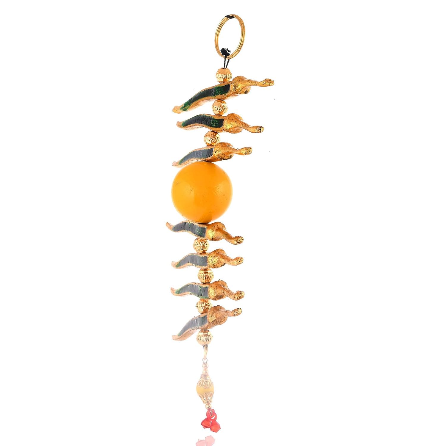 Pink Sky Metal Nimbu Mirchi Door Hanging Green Mirch Yellow Lemon for Outdoor | Vastu Feng Shui Buri Nazar Batoo Car, Shops Homes & Offices Good Luck Charm Protection from Negativity - Image 6