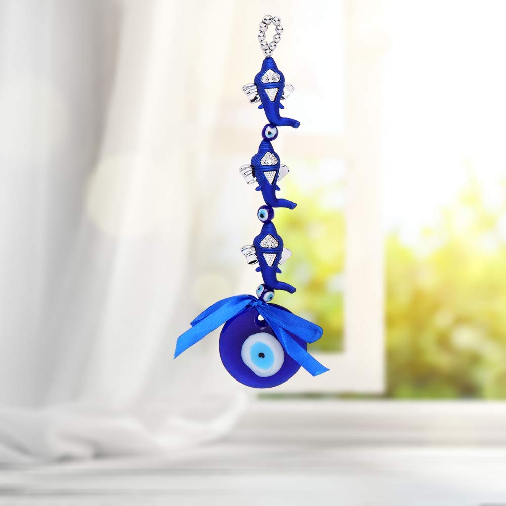 GJ Feng Shui Ganesh Evil Eye Ganesha Protection for Car and Door Hanging - Image 4