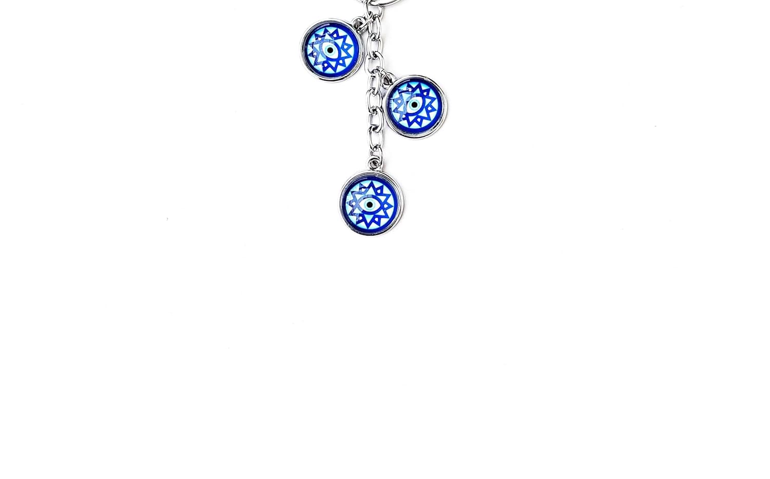 VSASA FENGSHUI EVIL EYE METALLIC Keychain - Image 2