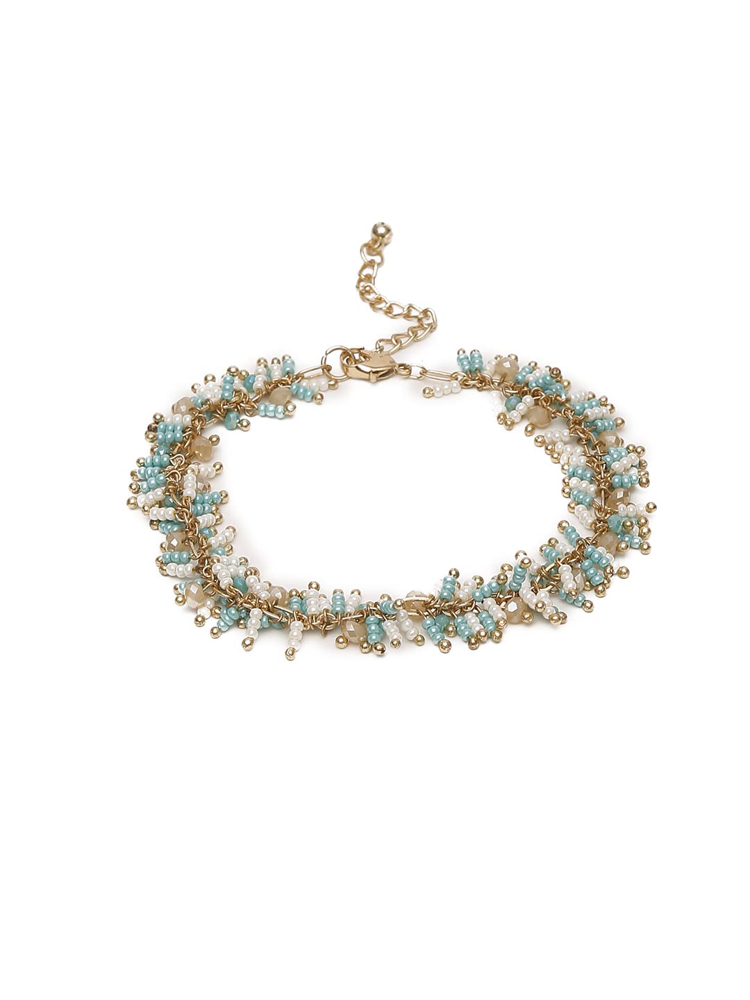 Madame evil eye seed bead drop handmade bracelet - Image 7