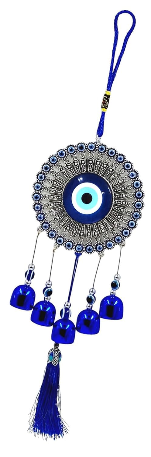 ARTISKRITI Evil Eye Wind Chime Hanging for Home Window, Nazar Battu for Home Protection, Good Luck Charm and Prosperity - Image 5