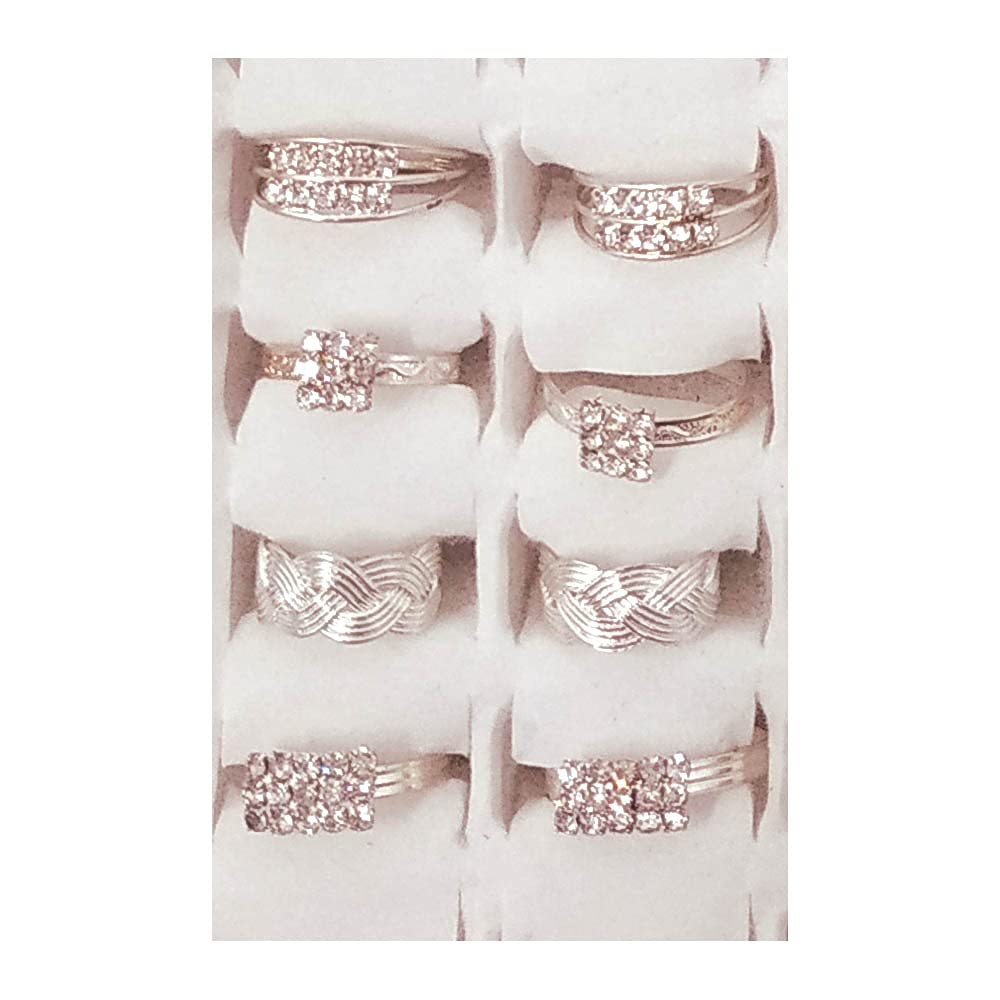 Shimankana 10 Pairs Set of Beautiful Stainless Steel and Oxidize Designer Toe Rings for Woman's/Girls - Image 3