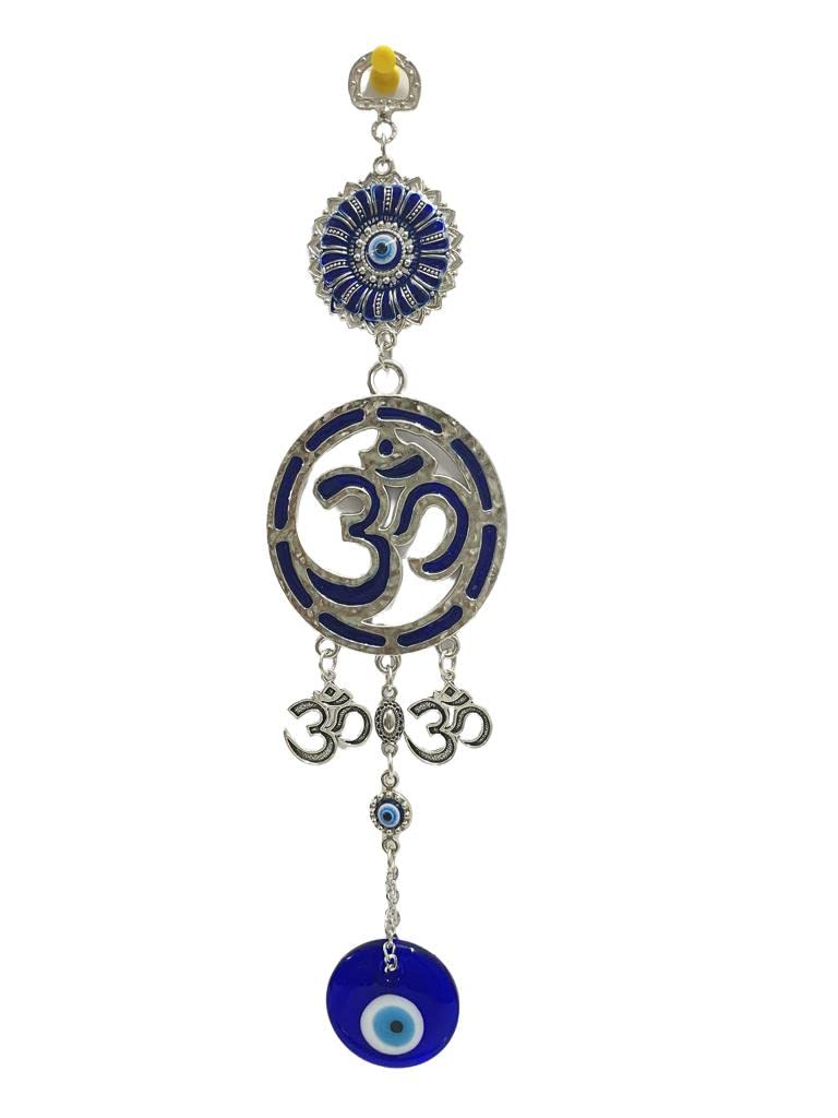 Shoppersduniya Om Evil Eye Hanging Nazar Battu for Car Mirror Hanging Protection and Prosperity|Good Luck Charm and Prosperity at Office and Home Decor Wall Hanging (11.5 inch.) - Image 2