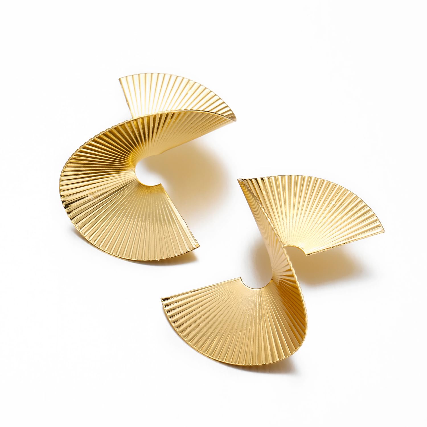 Shining Diva Fashion Latest Stylish Gold Plated Earrings for Women and Girls - Image 9
