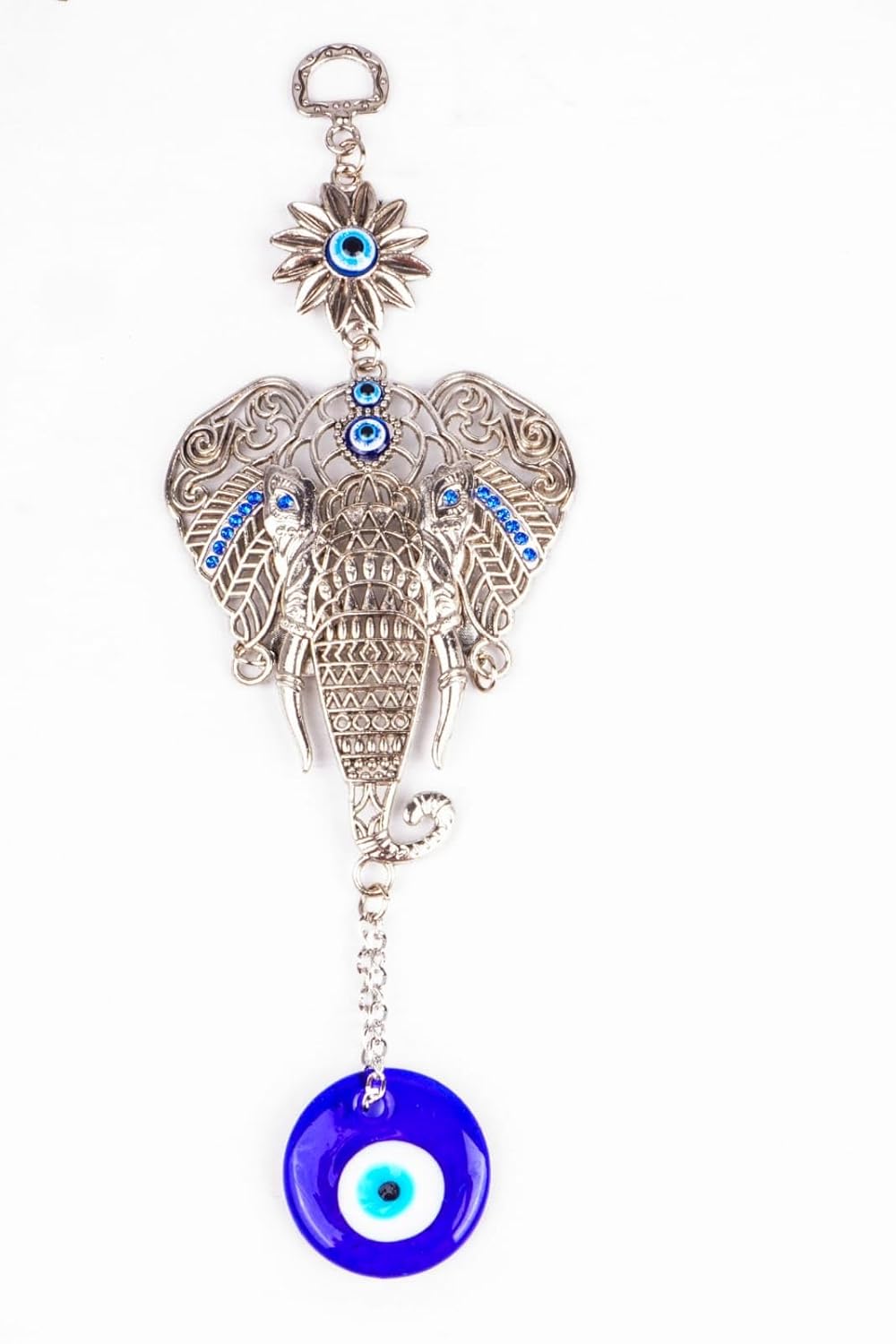 DT DECTONE Turkish Evil Eye Nazar Battu Hanging Protection And Blessing From Negative Energy Lucky Pendant Hanging Ornament Amulet For Car, Home & Office, Blue - Image 5