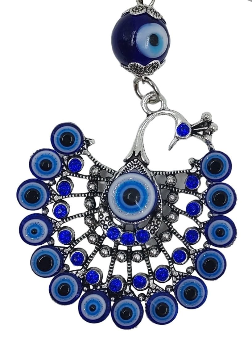 Snabs Peacock Keychain for Girls Women Purse, Wallet, College Bags, Handbags, Side Bags, Scooter/Bike Keys, Keychain with Metal Key Ring Anti-Rust - Image 4