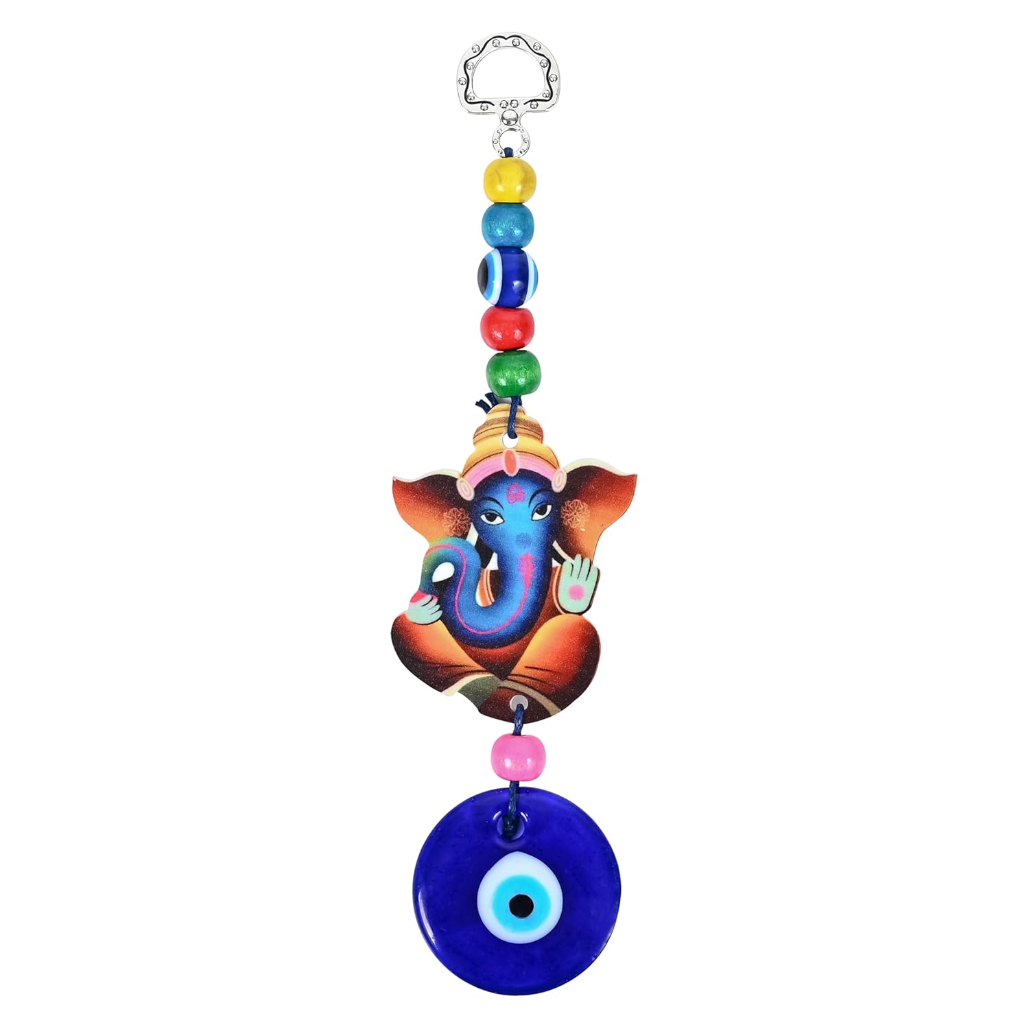 ZAICUS Evil Eye Ganesha Showpiece with Nazar Dosh Nivaran Yantra – Handcrafted Good Luck Charm for Home, Office, Car & Business | Decorative Amulet to Ward Off Negative Energy - Image 10