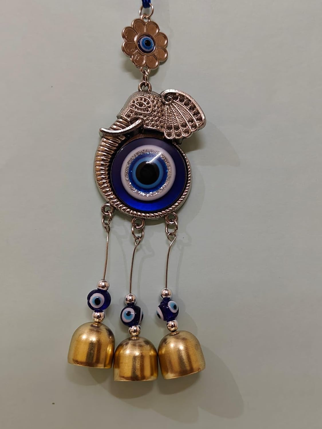 SRDH Evil Eye Elephant Hanging for Home Décor, Outdoor Indoor & Office Hanging for Good Luck with Prosperity - Image 2