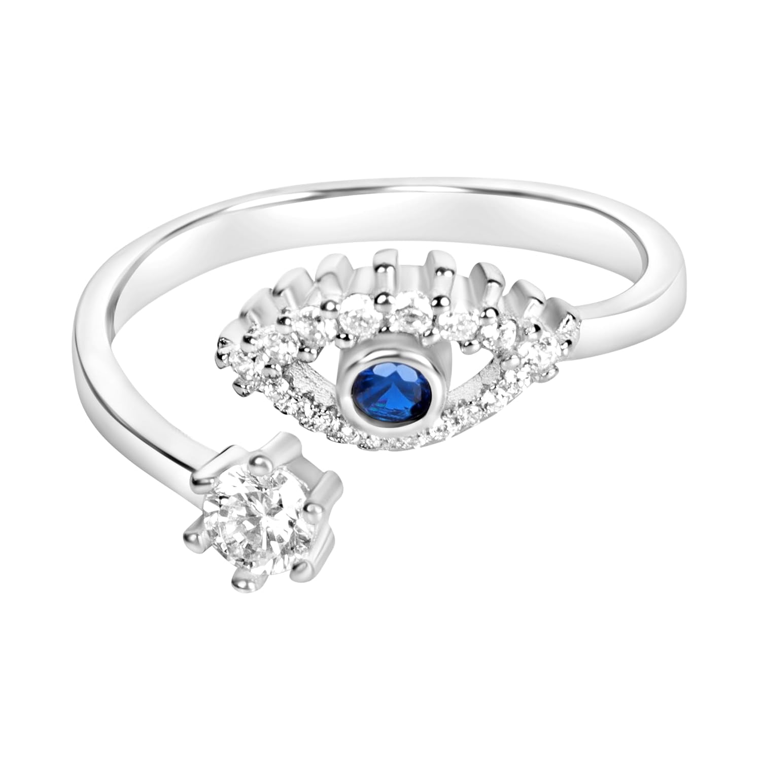 Silver Chest 925 Sterling Silver Ring for Women & Girls | Featuring Cubic Zirconia | Authenticity Certified | Elegant design perfect for any occasion a timeless addition to your jewelry collectio - Image 2