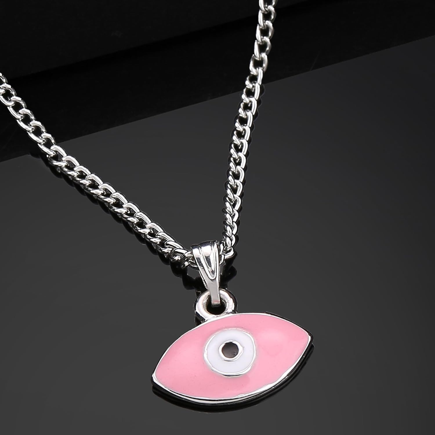 Estele Evil Eye Charm Pendant/Chain Necklace for Girls & Womens - Image 3