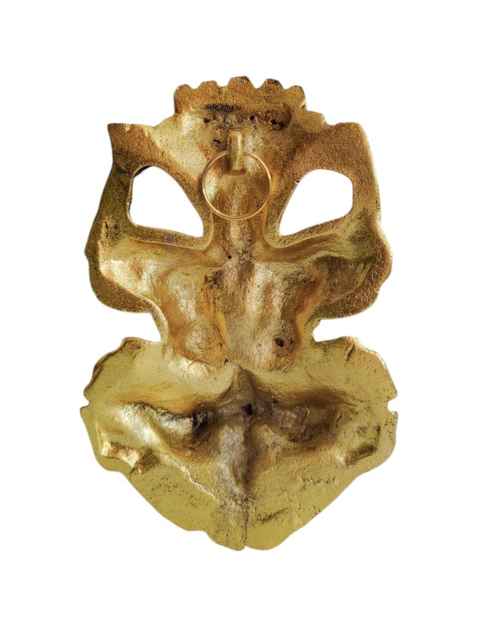 The Classic Treasure Gold Nazar Battu/Evil Eye With Naag Ganesha and Nazar Suraksha,Suraksha KawachTraditional Tribal Design, Gold-Toned Metal For Home/Factory/Office/Gate Hanging/Gifts Etc - Image 6